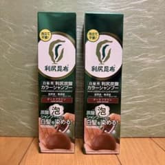 利尻昆布 利尻炭酸カラーシャンプー ダークブラウン 180g 2本セット