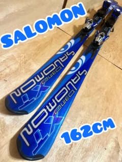 SALOMON スキーセット DEMO XT 162cm ストック付 送料無料！ - メルカリ