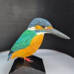 コーヒーヤロウさま専用 カワセミ バードカービング 野鳥彫刻 木彫りの