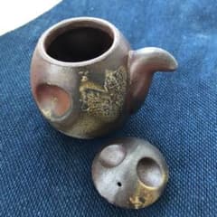 備前焼 作家もの レア しょうゆ差し 行吉素心 90年頃作 オンリーワン