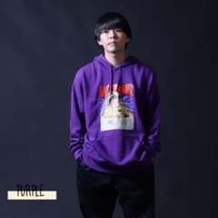 希少】 レイクレ たかし KANGOL コラボ プルオーバーパーカー 紫