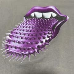 ローリングストーンズ L スパイクタン パープル グレー 90s - メルカリ