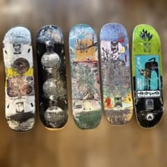 スケボー 廃デッキ 5枚セット DIY サイズミックス - メルカリ