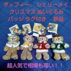ディズニー ダッフィー、 シェリーメイ クリスマス ぬいぐるみ 新品