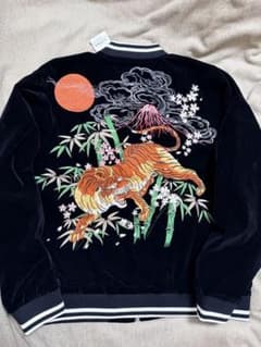 美品 未使用 ONI DENIM 別珍 スカジャン 虎 富士山 虎 限定 - メルカリ