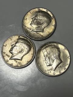 1964年 ケネディハーフダラー3枚セット - メルカリ