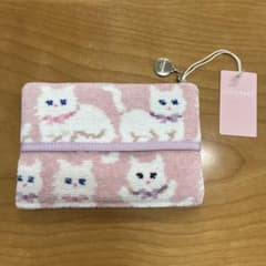 新品タグ付き フェイラー FEILER モフモフネコチャン ティッシュポーチ