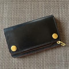 週末限定価格】MARYAM ホースフロント ミドルトラッカーウォレット 茶