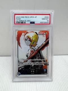 次*日様 ワンピカ PSA10 ナミ L リーダー パラレル 強大な敵 OP03