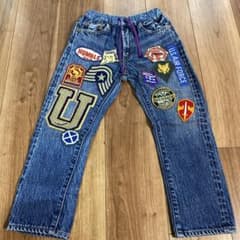 デニムダンガリー☆ワッペンデニム120 - メルカリ