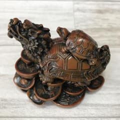 神龍亀」置物 中国骨董 古玩 中国美術 亀10000年 長寿縁起物 - メルカリ