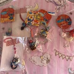 ご当地スティッチ 根付けストラップ 6個セット大阪、長崎、鹿児島