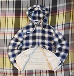 00s OLD UNIQLO ダブルジップパーカー チェック 短丈 y2k - メルカリ