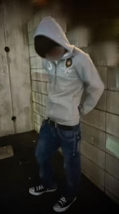 グレー ジップパーカー 平成 お兄系 y2k archive - メルカリ