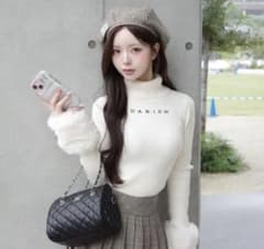 Darich スムースファーリブニットトップス ホワイト - メルカリ