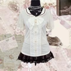 y2k axes femme リボン コットンレース ウィッシュコア 森ガール