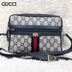 美品】オールドグッチ GGプラス シェリーライン ショルダーバッグ