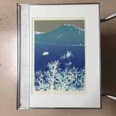 本間武男 シルクスクリーン版画 雪の摩周湖 #09 - メルカリ
