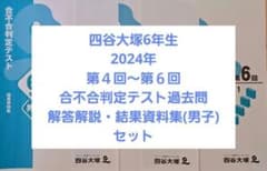四谷大塚6年生 2024年第4回～第6回合不合判定テスト過去問 - メルカリ