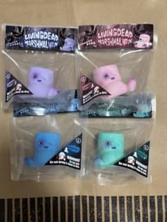 リビングデッド アンデッド マシュマロ 4体セットソフビ - メルカリ