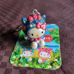 ハローキティ サンリオ シーサー 沖縄限定キーホルダー - メルカリ
