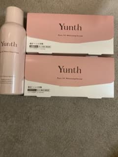 Yunth Pure VC Whitening Serum 2本セットと洗顔です - メルカリ