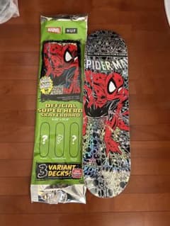 HUF × Marvel Spiderman deck デッキ スケートボード - メルカリ