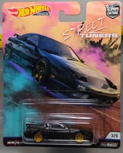 ホットウィールカスタム 日産 シルビア 180sx 青☆自作☆深リム