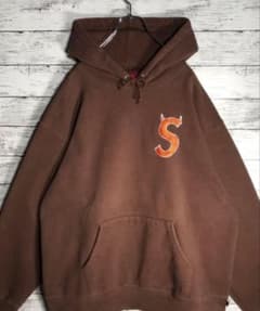 堀米雄斗着用✨】シュプリーム デビル ツノ Sロゴ パーカー L ブラウン