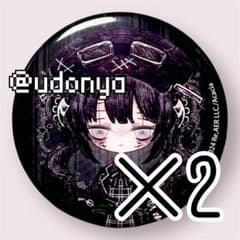 新品未使用】まのさば ナノカ POPUP 人形化グリッター缶バッジ 2個