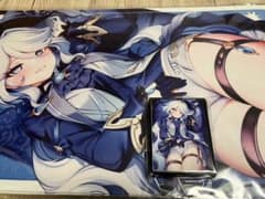 ミッドナイトブルー 原神 スリーブ プレイマット フリーナ mだsたろう