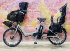 ZK3493 電動自転車 ブリヂストン アンジェリーノ 子供乗せ 20インチ