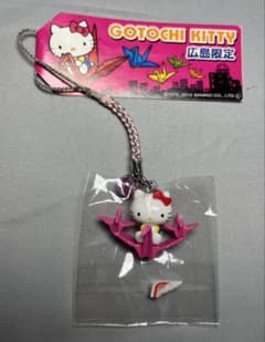 キティ hello kitty ご当地 根付 ストラップ 広島限定 折り鶴 - メルカリ