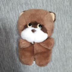 ファンシーたぬき ぬいぐるみ タヌキ 狸 マスコット 昭和レトロ 全長