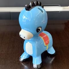 ☆ 内藤ルネ 陶器製 ロバ フォーク入れ 昭和レトロ アンティーク 置物