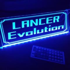 外構屋稼業 LEDアクリルプレートトラック アンドン 安全窓 デコトラ