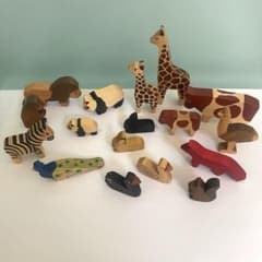 ドイツ スピールフォーム動物 木のおもちゃ 置物 - メルカリ