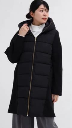 ヤマダヤ MEDOCフード付き ダウンコート 黒色 ブラック - メルカリ