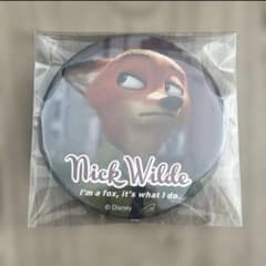 値下げ！ズートピア ニック スタンド付き缶バッジ シークレット 希少品