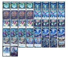 デュエマ 青単サイバー デッキ CS優勝構築 スリーブ付き 調整パーツ