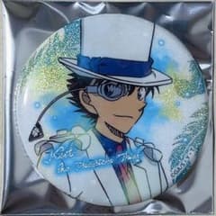 名探偵コナン WHITE グリッター ホログラム 缶バッジ 怪盗キッド