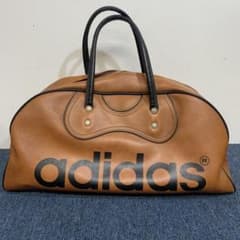 希少 ヴィンテージ adidas アディダス ボストンバッグ レザー カバン