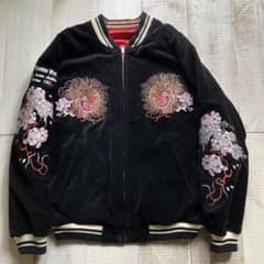 爆烈爛漫娘 スカジャン 44 リバーシブル 別珍 サテン - メルカリ