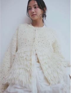 andequal fringe design gritter knit ニット - メルカリ