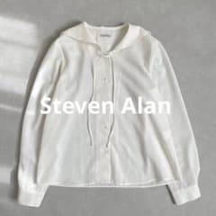 2025 スティーブンアラン 定価2万 ツイルセーラーカラーブラウス