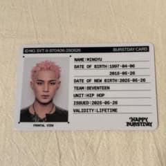 ミンギュ THUNDER トレカ SEVENTEEN HAPPYBURSTDAY - メルカリ