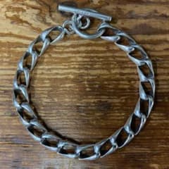 ヴィンテージ メキシカンジュエリー シルバー Tバー チェーン