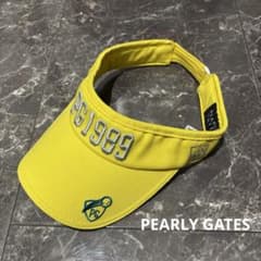 PEARLY GATES ゴルフ バイザー ユニセックス イエロー 89ロゴ - メルカリ