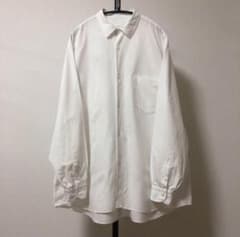 25ss新型試着のみ✨サイズ2 コモリシャツ 白 comoli - メルカリ