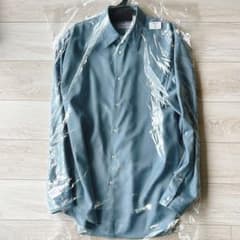 MB ULTIMATE 尾州ウールパーマネントシャツ ブルー Mサイズ - メルカリ